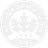 Leed logo white
